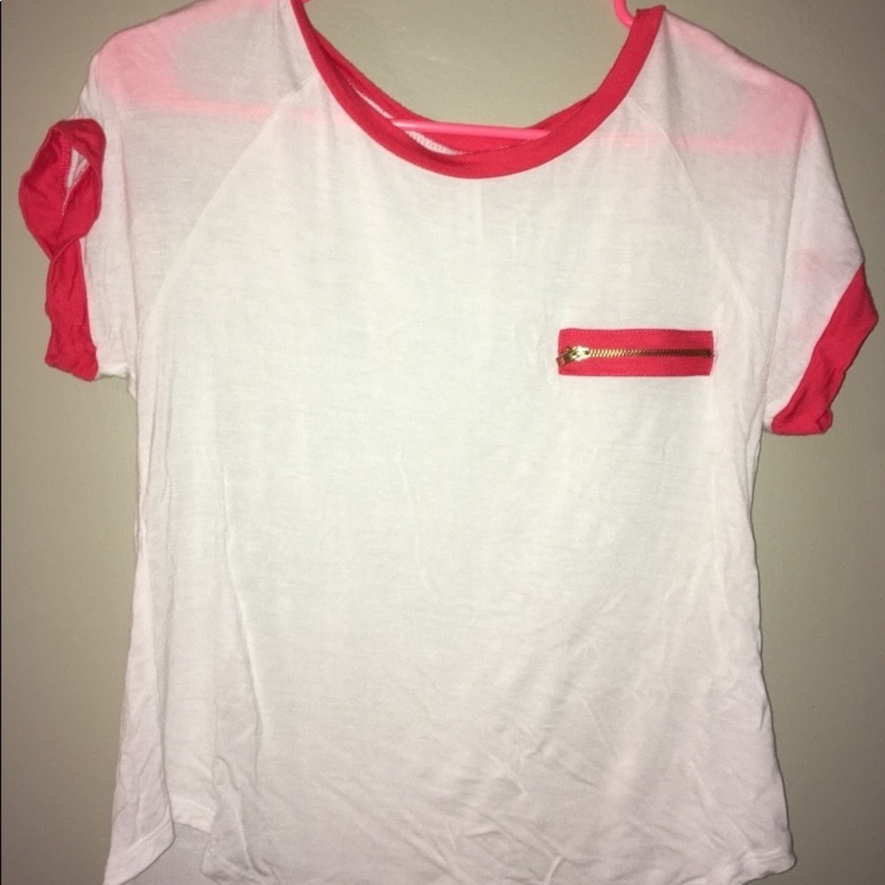 Women's White and red shirt